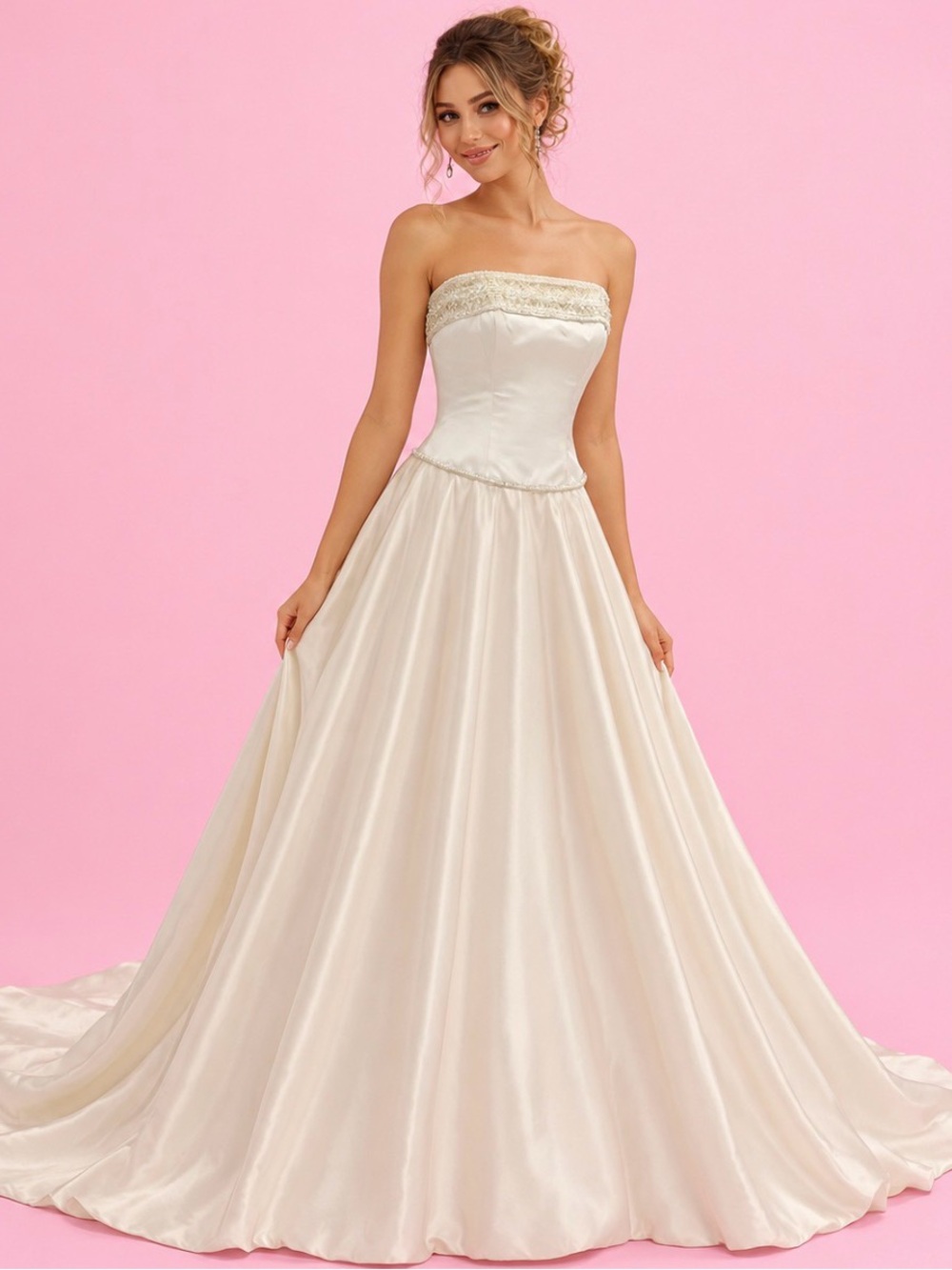 Private Collection Ivory/Mocha Dress – Size 8 – New With Tags